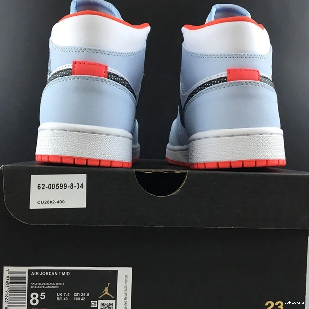 Cheap TBK Packable Jordan1 white jade black 3761 cu2802- 1015